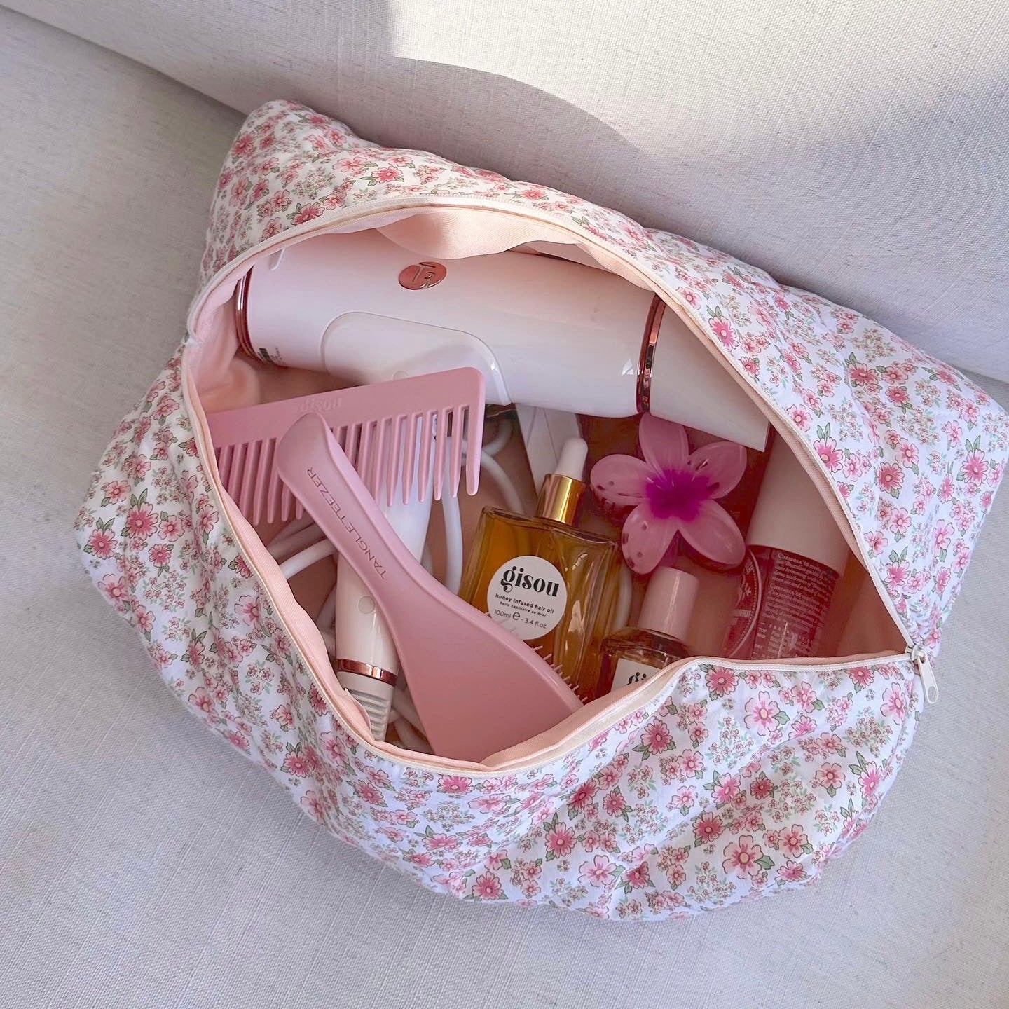 Quilted Makeup Pouch